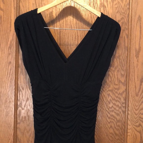 Cabi 108 Monroe V neck black ruched dress Small - Picture 4 of 8